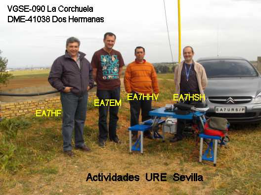 VGSE-090 EA7HF, EA7EM, EA7HHV y EA7HSH